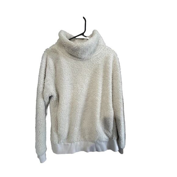 Lukka Lux Sherpa Fleece Pullover Hoodie, White, Large - Picture 1 of 11